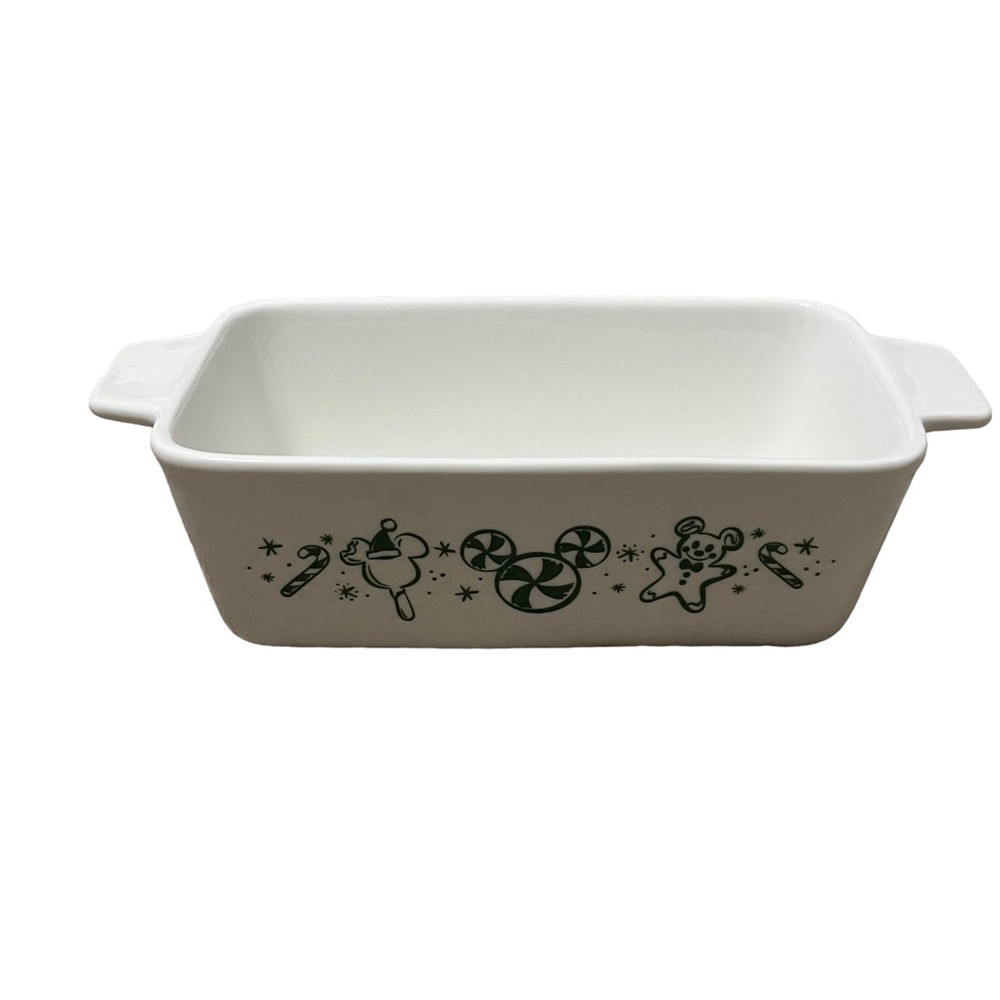 Disney Parks Holiday Ceramic Bread Loaf Pan